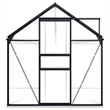 vidaXL Aluminum & Polycarbonate Large Greenhouse in Anthracite Transparent