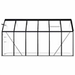 vidaXL Aluminum & Polycarbonate Large Greenhouse in Anthracite Transparent