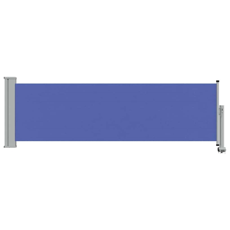 vidaXL Side Awning in Blue and Grey