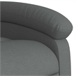 vidaXL Polyester Plywood Medium Massage Recliner Chair in Dark Grey