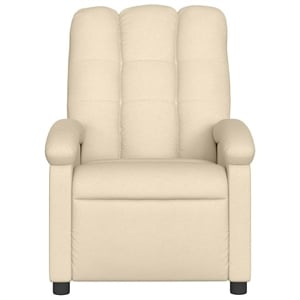 vidaXL Fabric Massage Recliner Chair in Cream