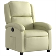 vidaXL Leather Wooden in  Recliner Chair in Cream