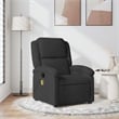vidaXL Velvet Massage Recliner Chair in Black