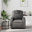 vidaXL Faux Leather Massage Recliner Chair in Grey