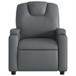 vidaXL Faux Leather Massage Recliner Chair in Grey