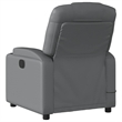 vidaXL Faux Leather Massage Recliner Chair in Grey