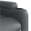 vidaXL Faux Leather Massage Recliner Chair in Grey