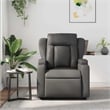 vidaXL Faux Leather Massage Recliner Chair in Grey