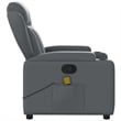 vidaXL Faux Leather Massage Recliner Chair in Grey