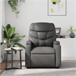 vidaXL Faux Leather Massage Recliner Chair in Grey
