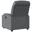 vidaXL Faux Leather Massage Recliner Chair in Grey