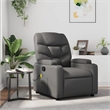 vidaXL Faux Leather Massage Recliner Chair in Grey