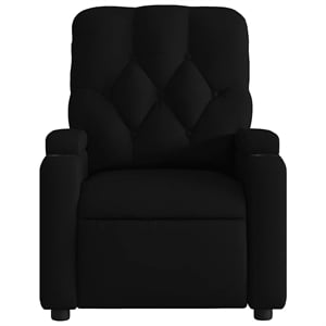 vidaXL Fabric Massage Recliner Chair in Black