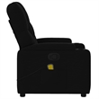 vidaXL Fabric Massage Recliner Chair in Black