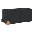 vidaXL Garden Storage Box in Black