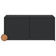 vidaXL Garden Storage Box in Black