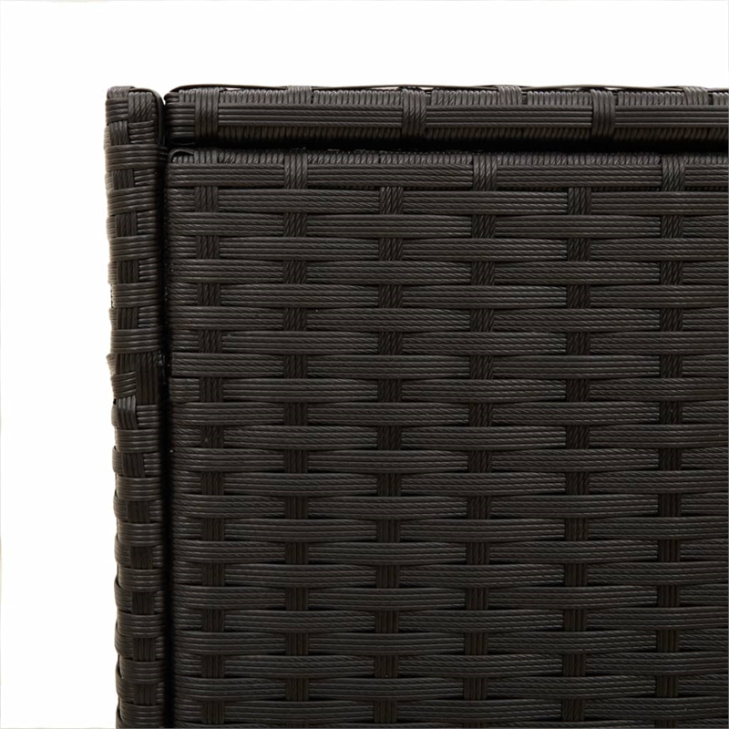 vidaXL Garden Storage Box in Black