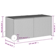 vidaXL Garden Storage Box in Brown