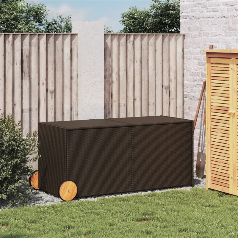 vidaXL Garden Storage Box in Brown