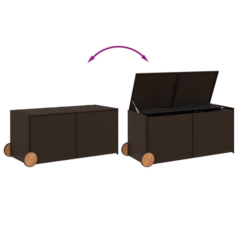 vidaXL Garden Storage Box in Brown