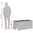 vidaXL Garden Storage Box in Brown