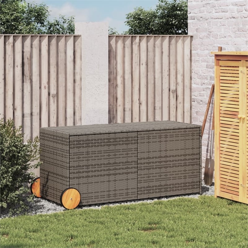 vidaXL Garden Storage Box in Gray