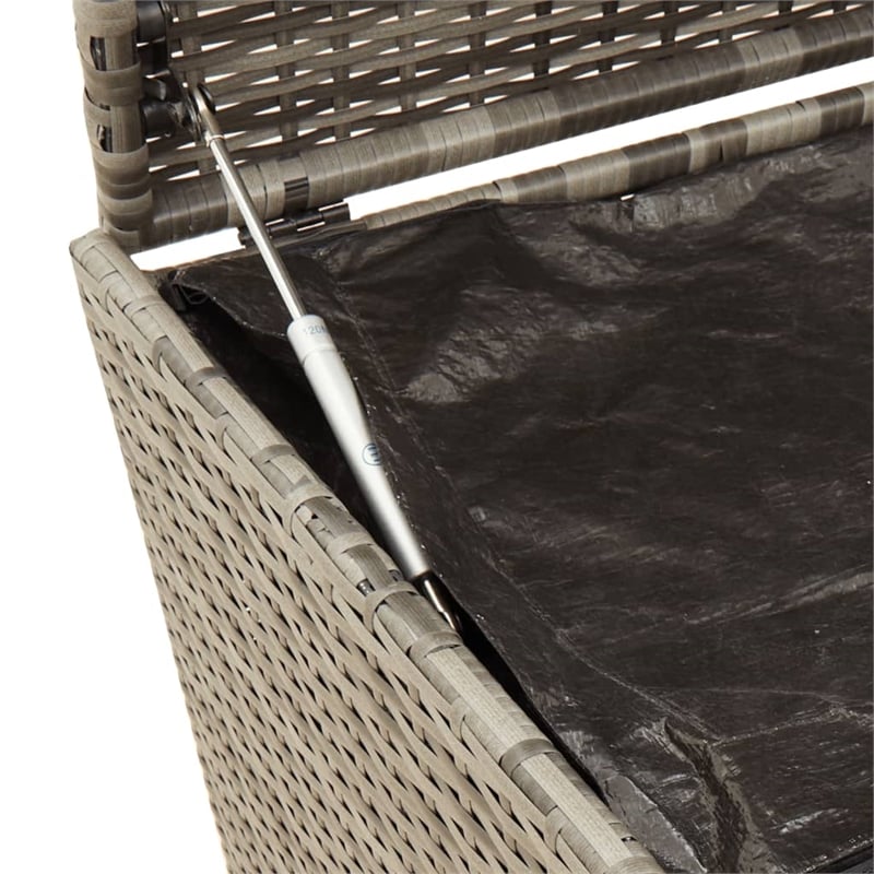 vidaXL Garden Storage Box in Gray