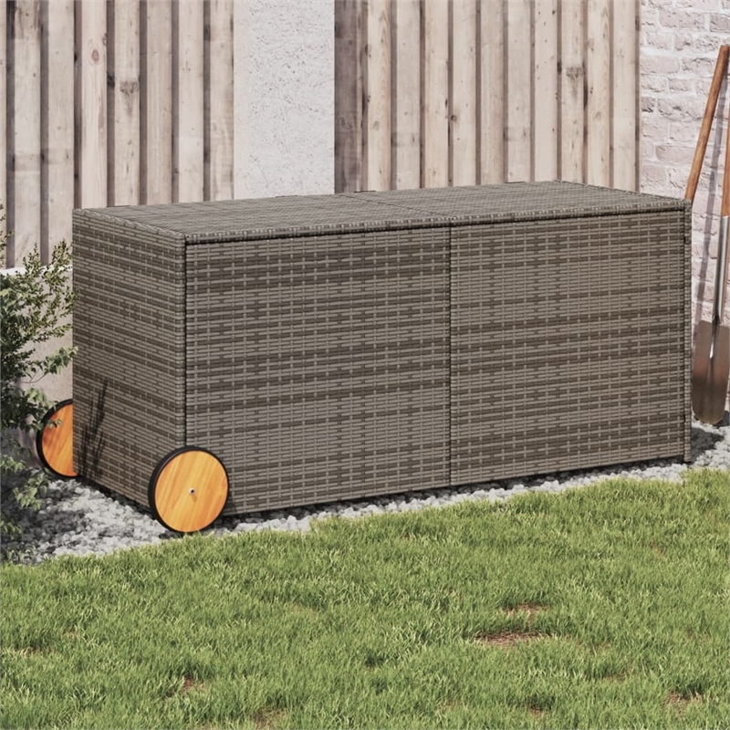 vidaXL Garden Storage Box in Gray