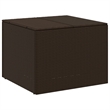 vidaXL Poly Rattan Garden Storage Box in Brown