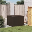 vidaXL Poly Rattan Garden Storage Box in Brown