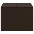 vidaXL Poly Rattan Garden Storage Box in Brown