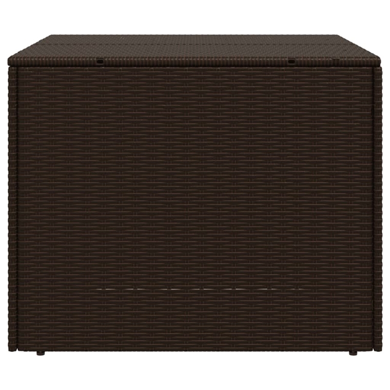 vidaXL Poly Rattan Garden Storage Box in Brown