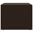 vidaXL Poly Rattan Garden Storage Box in Brown