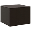 vidaXL Poly Rattan Garden Storage Box in Brown