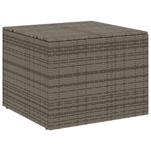 vidaXL PE Rattan Garden Storage Box in Grey