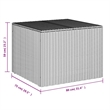 vidaXL PE Rattan Garden Storage Box in Grey
