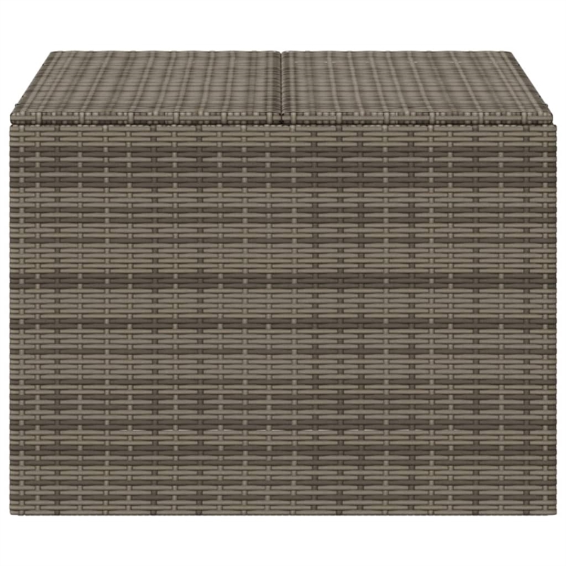 vidaXL PE Rattan Garden Storage Box in Grey