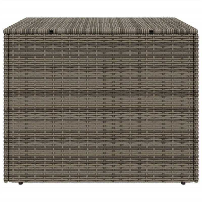 vidaXL PE Rattan Garden Storage Box in Grey