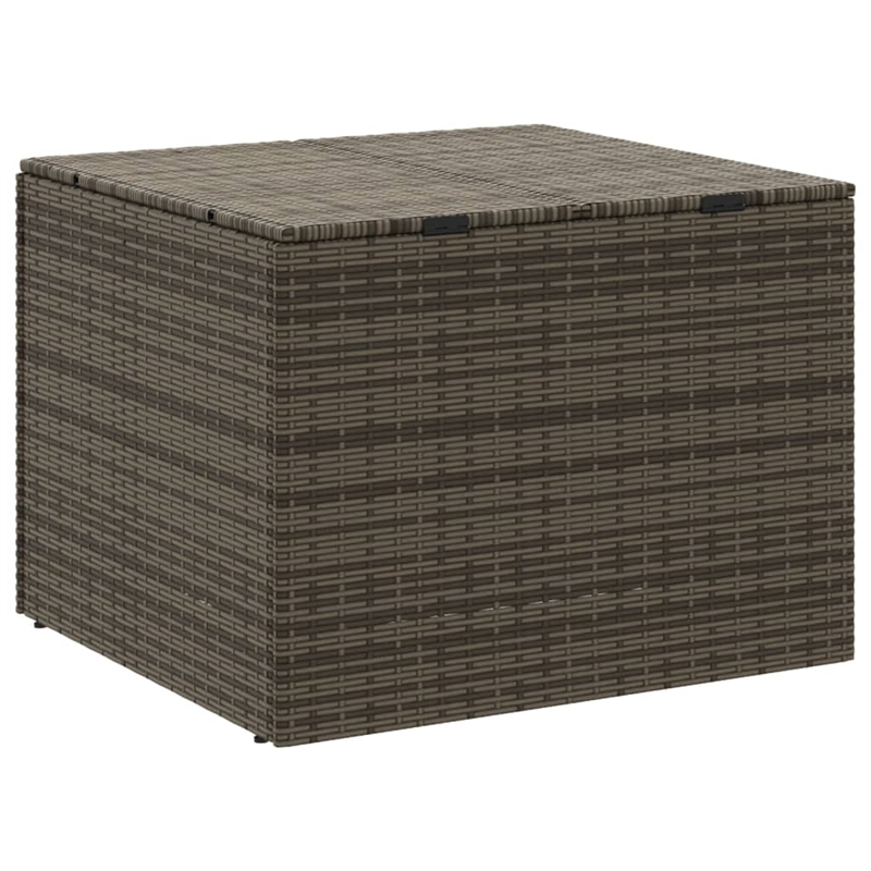 vidaXL PE Rattan Garden Storage Box in Grey
