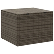 vidaXL PE Rattan Garden Storage Box in Grey