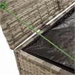 vidaXL PE Rattan Garden Storage Box in Grey
