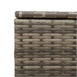vidaXL PE Rattan Garden Storage Box in Grey