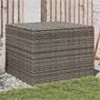 vidaXL PE Rattan Garden Storage Box in Grey