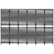 vidaXL Room Divider 6 Panels Poly Rattan in Black