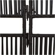 vidaXL Room Divider 6 Panels Poly Rattan in Black