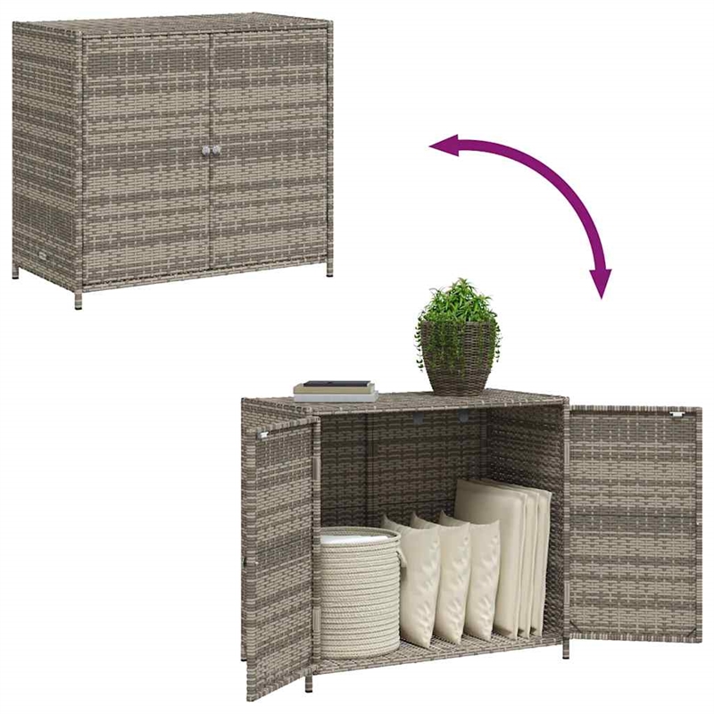 vidaXL Garden Storage Cabinet in Gray