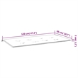 vidaXL Garden Bench Cushion in Cream