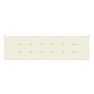 vidaXL 70.9 x 19.7&quot Garden Bench Cushion in Cream