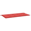 vidaXL Standard Waterproof Garden Bench Cushion in Red