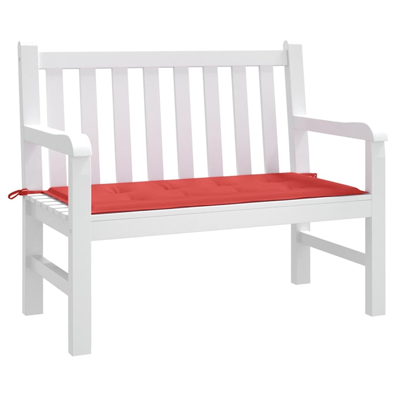 vidaXL Standard Waterproof Garden Bench Cushion in Red
